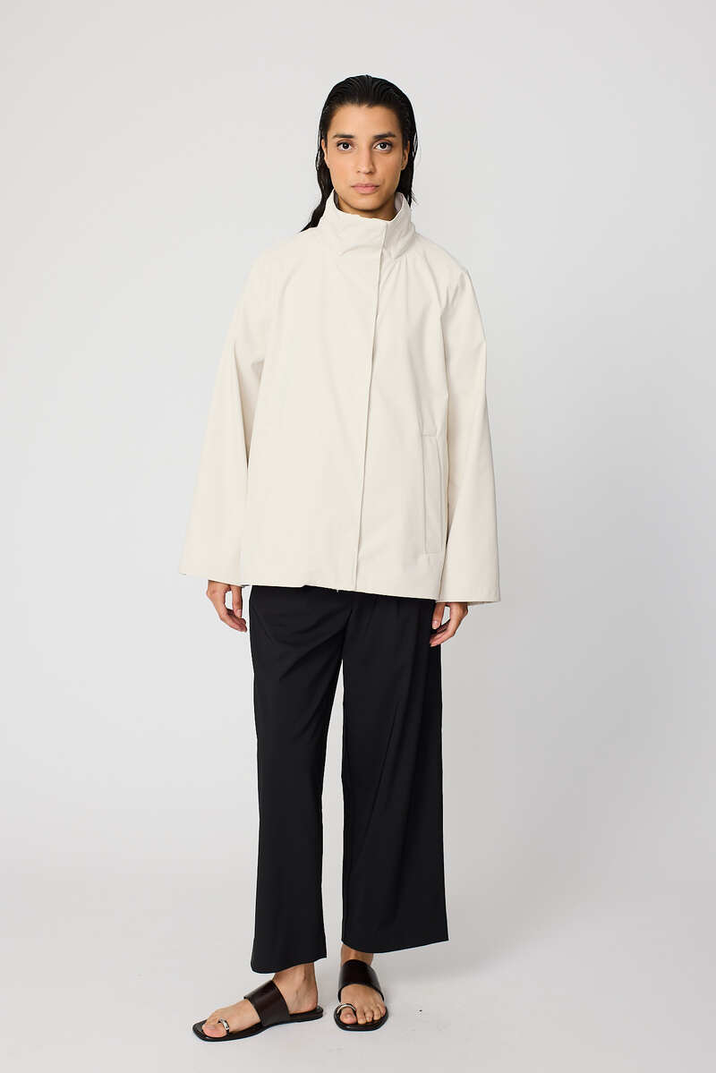 GABARDINA IMPERMEABLE WAI COLOR BLANCO ROTO 6